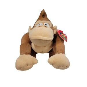 Nintendo Super Mario Donkey Kong Plush Stuffed Toy Good Stuff w Tags 2016 10.5"